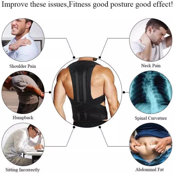 Adjustable Posture Back Belt – Posture Corrector Belt For Men And Women